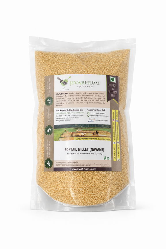 Foxtail Millet Java Organic Foxtail Millet-UnPolished (Navane, Thinai) – Jivabhumi