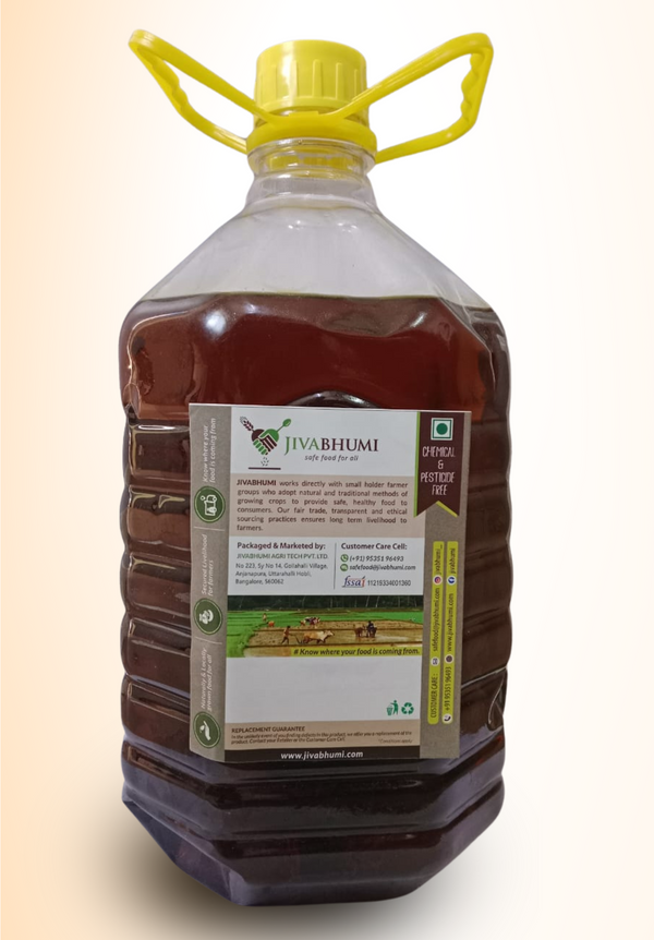 Mustard Oil - Cold pressed- 5 ltr Plastic Bottle