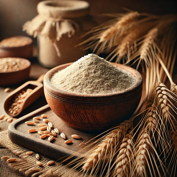 Organic Emmer Wheat - Khapli Wheat - Jave Godhi (Long Wheat) - flour