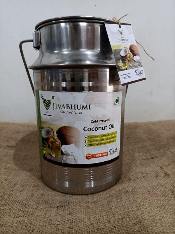 Coconut Oil  - Cold pressed- Steel Can *( Only Re-fill Options)